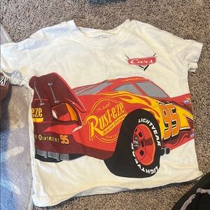 Disney Cars Lightning McQueen Kids T-Shirt - Red